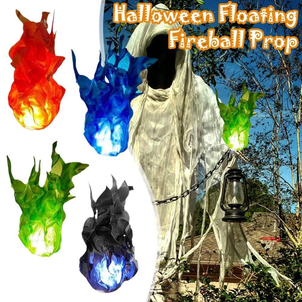 Cosplay Fireball Prop - コスプレ小道具 浮遊火球 パーティーデコレーション ハロウィンデコレーション ゴーストファイヤーランプ 再利用可能な人工偽火