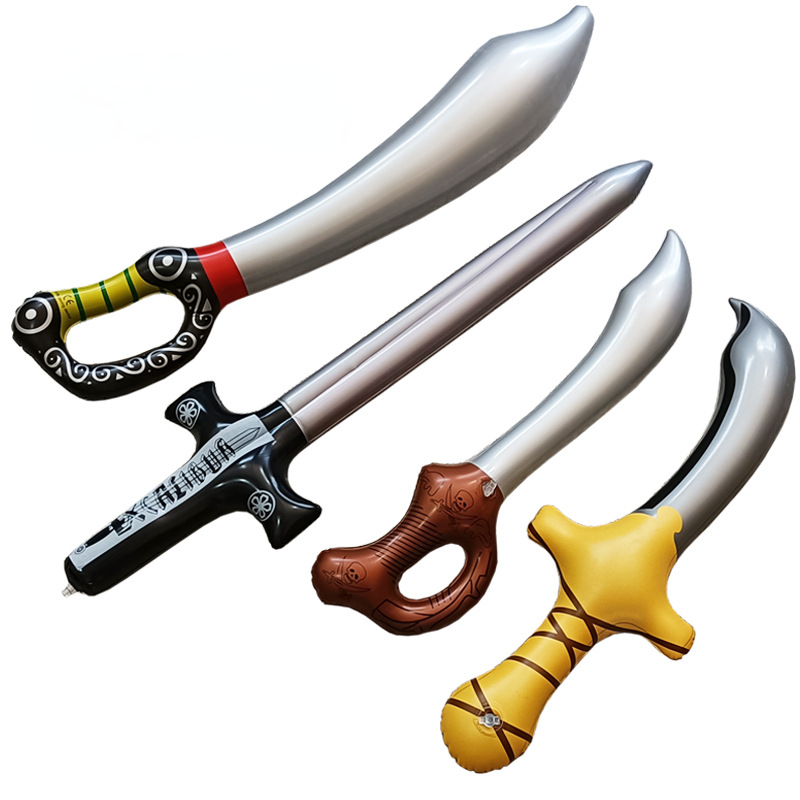 Cosplay Prop Knife - 膨脹可能な海賊の剣,ハロウィーンのおもちゃ,誕生日パーティー,プール用の膨脹可能なナイフ,コスプレステージアクセサリー,10個
