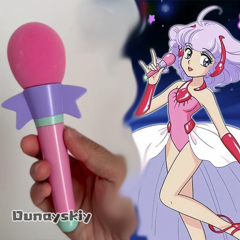 Cosplay Prop Bow - かわいいアイドルマミ 3D ポリ乳酸マイク小道具ピンクのリボン Dunayskiy@s 光らないハロウィンコス魔法アニメ天使コスプレ