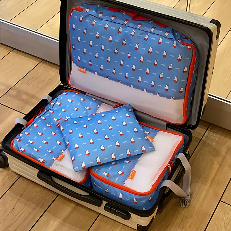 Cosplay Prop Business - かわいいミッフィーかわいいプリント収納袋 4 点セット旅行ビジネス衣類包装軽量収納袋ギフトおもちゃ女の子のため
