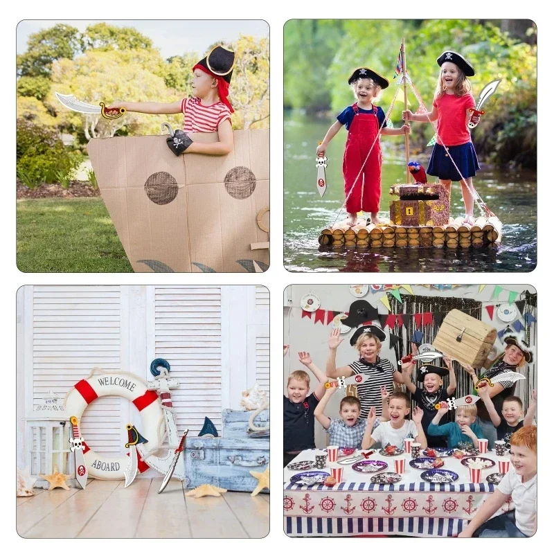 Cosplay Prop Painting - 2026年最新モデル 最高品質 16個入り 未塗装木製刀 子供用 海賊塗装小道具