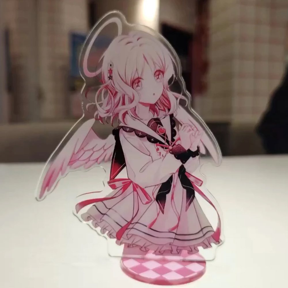 Cosplay Prop Making - アニメ『ディアボリック・ラヴァーズ』小森優衣コスプレスタンド アクリル製漫画フィギュア スタンドプレート デスクトップ装飾小道具 オーナメント アクセサリー