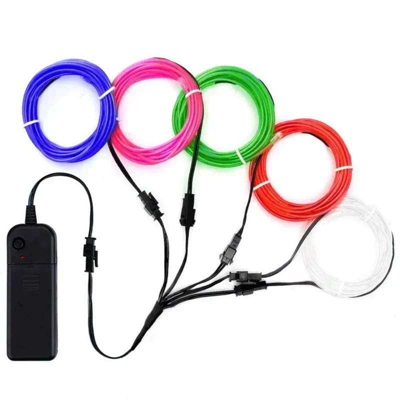 Led El Wire - 1 メートル/3 メートル/5 メートル柔軟なネオンライトボールドレス装飾ライト EL 発光ケーブルパーティー