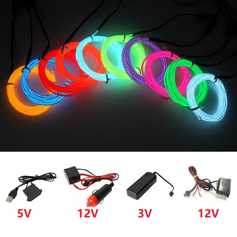 Led El Wire - 10 メートル/5 メートル/3 メートル/1 メートル 3