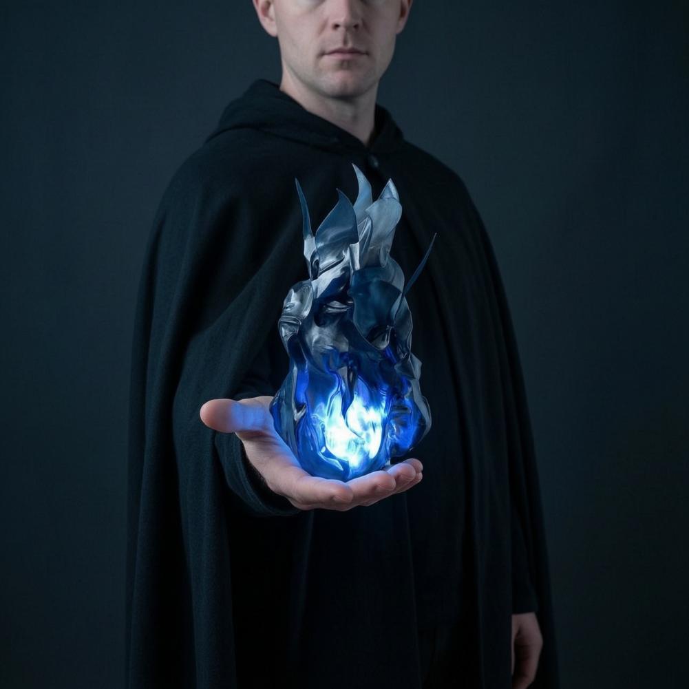 模擬炎ハンドヘルド小道具コスプレ火の玉小道具フローティング火 - Cosplay Fireball Prop のレビューと価格