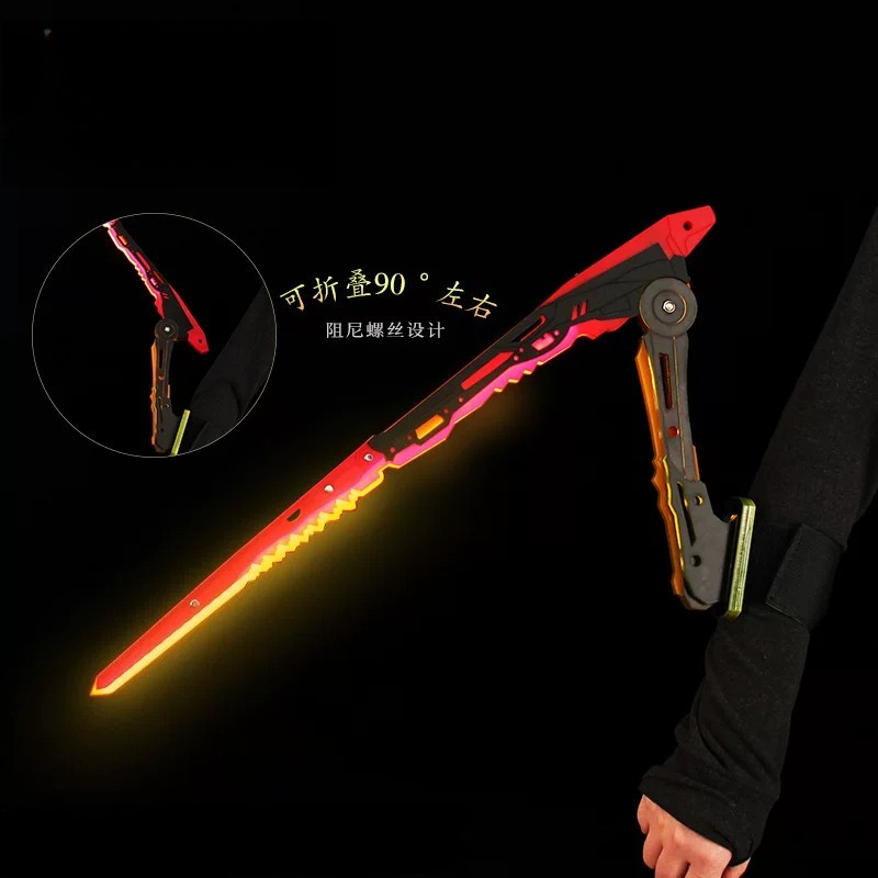 アニメサイバーパンクカタナマンティスブレード発光ソードナイフ - Cosplay Prop Knife のレビューと価格