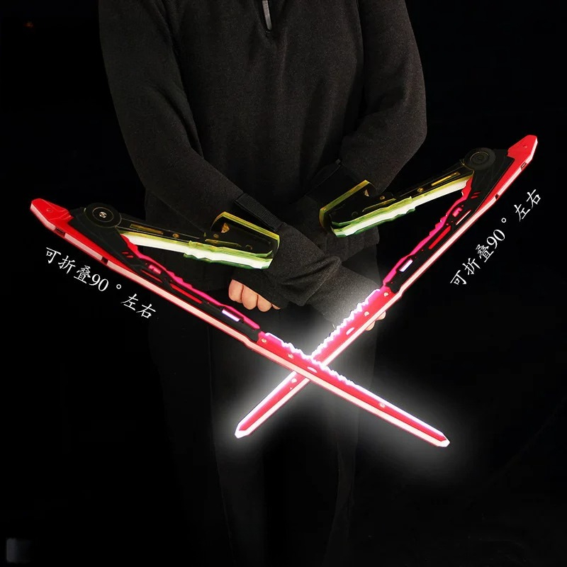 アニメサイバーパンクカタナマンティスブレード発光ソードナイフ - Cosplay Prop Knife のレビューと価格