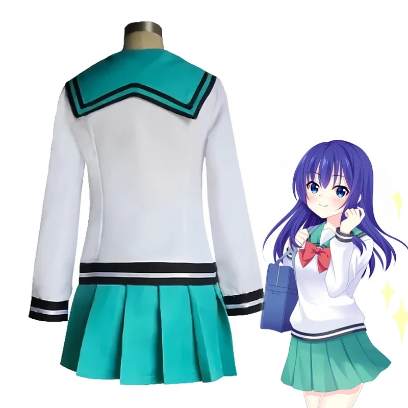アニメ風日本のセーラー服コスプレ衣装セット長袖トップスプリー - Cosplay Prop Bow のレビューと価格