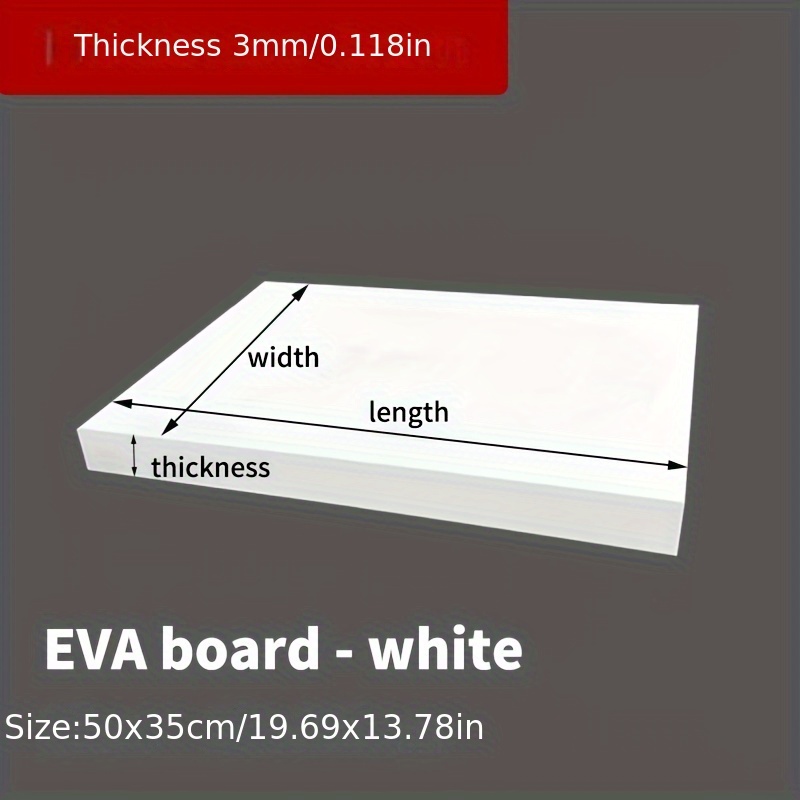 EVAフォームボード 14x19インチ、厚さ3mm-10mm - Cosplay Prop Foam Board のレビューと価格