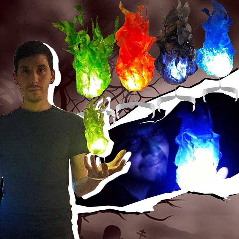 新しいハロウィンフローティングファイヤーボール小道具　面白い - Cosplay Fireball Prop のレビューと価格
