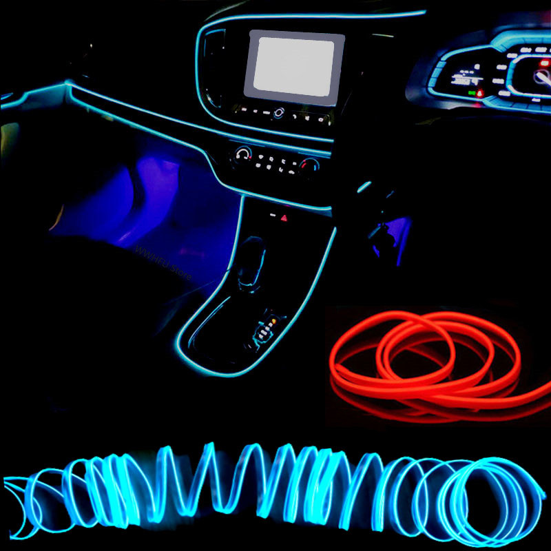 1/3/5m 車内雰囲気照明 LEDストリップ 5V DIY - Led El Wire のレビューと価格