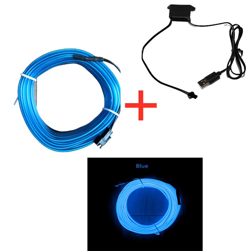 1/3/5m 車内雰囲気照明 LEDストリップ 5V DIY - Led El Wire のレビューと価格