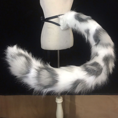 手作りの仕事の変装,ヒョウ,シルバー,グレーの尾の耳,パーテ - Cosplay Prop Works のレビューと価格