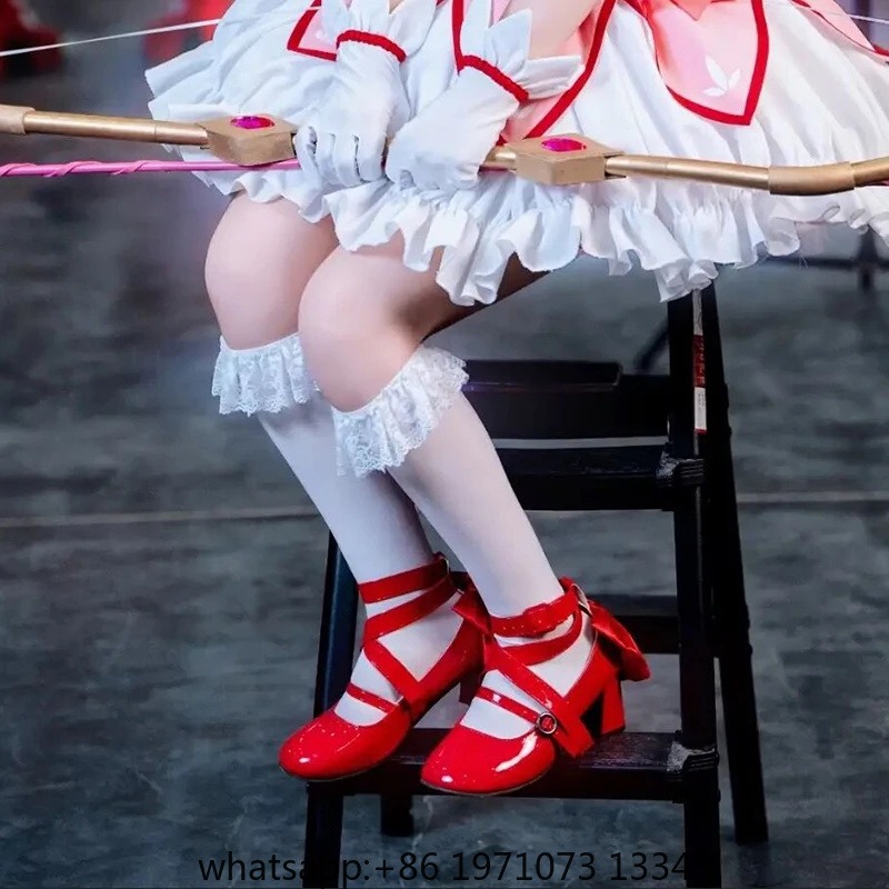 アニメ魔法少女まどか☆マギカ鹿目まどかコスプレ靴女の子ロリー - Cosplay Prop Bow のレビューと価格