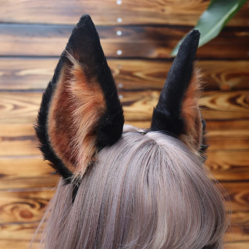 カスタム手作り作品獣アニメドーベルマン犬耳ヘアフープ帽子ハロ - Cosplay Prop Works のレビューと価格