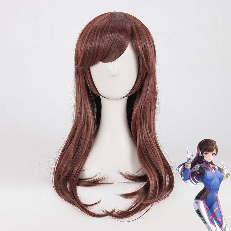 コスプレウィッグアニメゲームオーバーウォッチ DVA 人毛ブ - Dva Cosplay Prop のレビューと価格