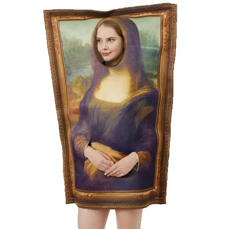 CyFamous 絵画コスチュームモナリザ面白い食べ物コスプ - Cosplay Prop Painting のレビューと価格