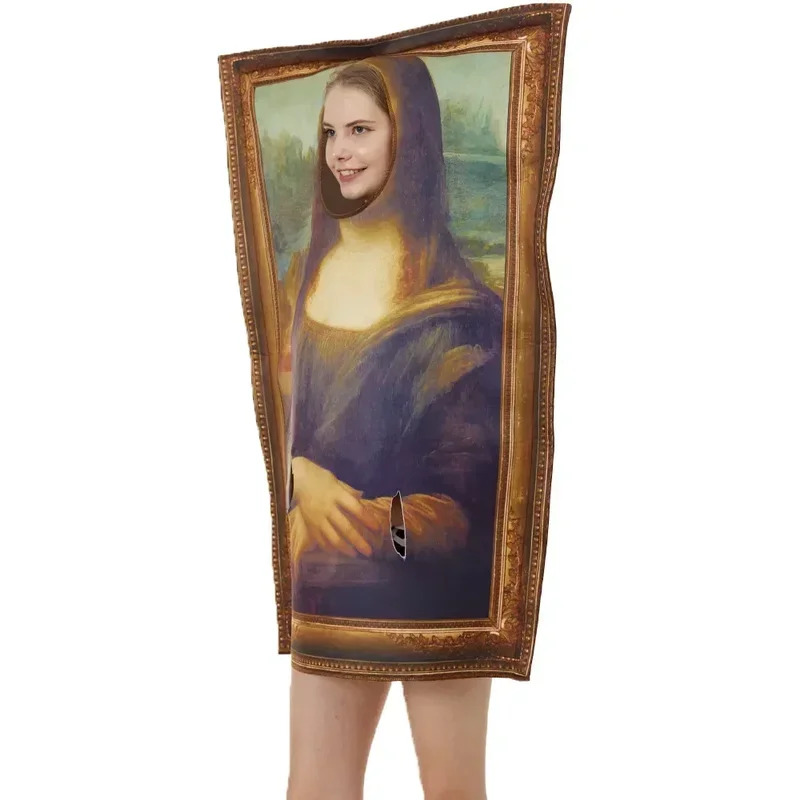 CyFamous 絵画コスチュームモナリザ面白い食べ物コスプ - Cosplay Prop Painting のレビューと価格