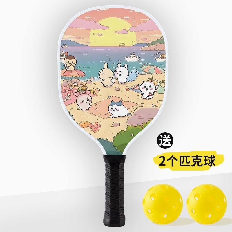 かわいいちいかわピクルボールパドルセット（パドル2本、ボール - Cosplay Fireball Prop のレビューと価格