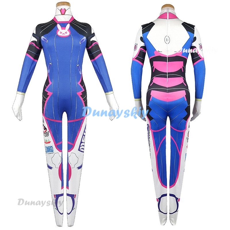 女性用タイツdvaコスチューム,全身タイツウィッグ,ヘッドフ - Dva Cosplay Prop のレビューと価格